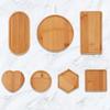 Wooden Tray Multi Bamboo Multi Shape Wooden Holder Pot Tray Coffee Coaster Home Garden Decor Photography Props