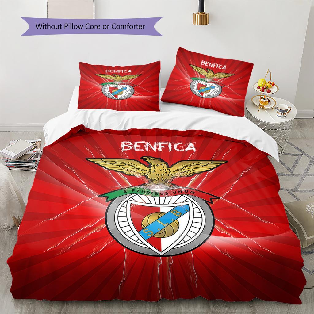 S.L. Set Copripiumino Trapuntato Modello Benfica Decorazione per la Casa Regalo (1 * copripiumino + 2 * federe senza imbottitura)