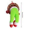 Grüner Filmcharakter Dieb Weihnachten Plüschkran Lustiger Weihnachts-Türkranz Weihnachtsfenster Tür