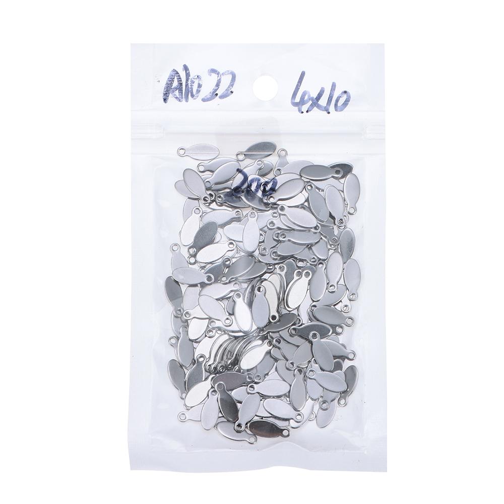 Blank Stainless Steel Tags Oval Oval Charms Jewelry Making Stamping Tags  DIY Jewelry Making