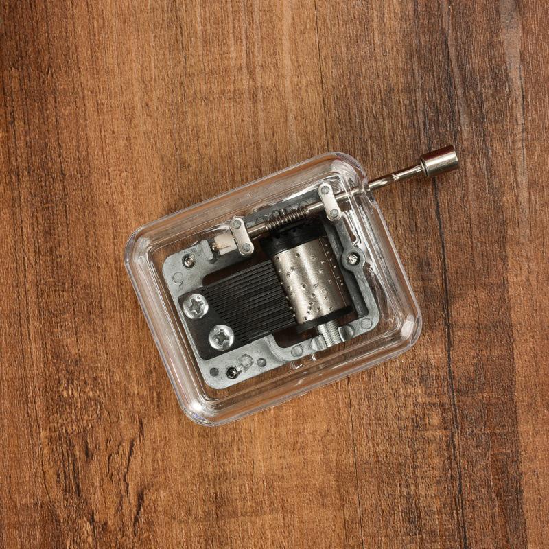 Hand-Cranked Acrylic Music Box, DIY Craft Toy, Student Creative Gift, Ornament.