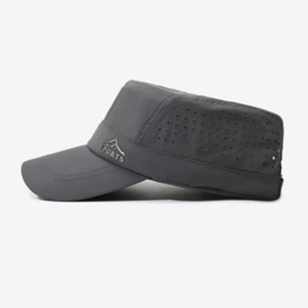 Quick Drying Flat Top Hat Breathable Sports Running Cap Unisex Sunscreen Cap Women Men