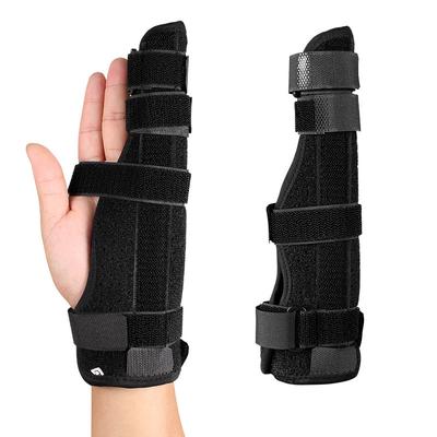 Anti-fixation Brackets for The Little Finger and Ring Finger Finger Support SplintsBreathable Protective Gearand Double-finger Fixation Belts