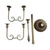 Retro Candlestick Holders Iron Metal Taper Candle Holders Decorative Candle Stands for Wedding,Dinning Home Decorations