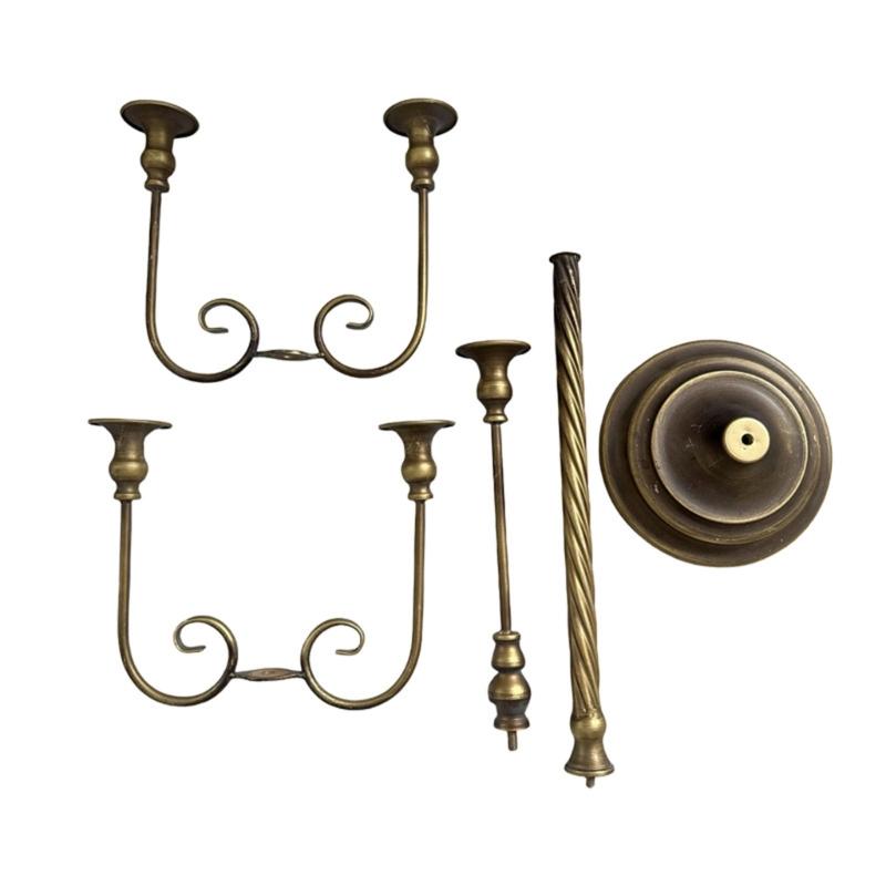 Retro Candlestick Holders Iron Metal Taper Candle Holders Decorative Candle Stands for Wedding,Dinning Home Decorations