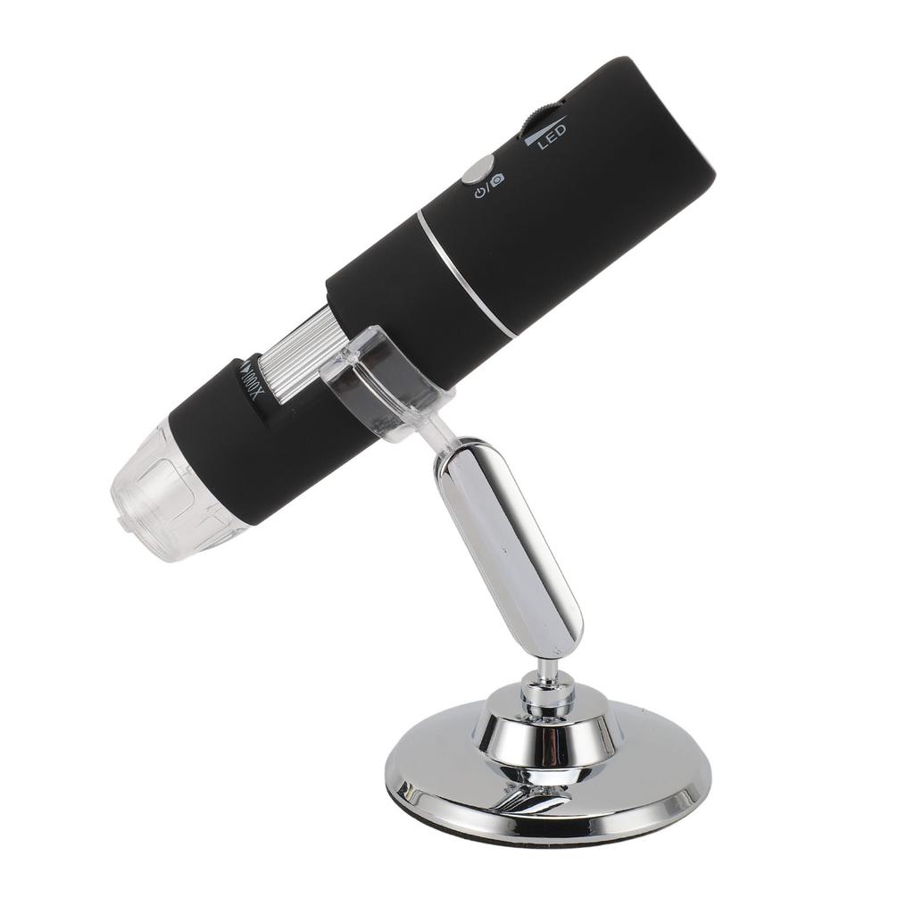 Wireless Digital Microscope 1000X Magnification 1080P HD WiFi Microscope Camera with 8 LED Light