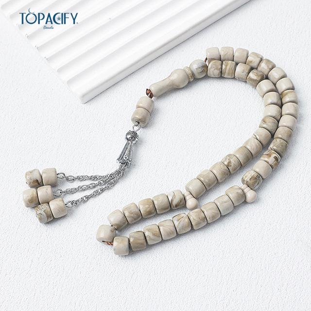 Saudyjskie transgraniczne islamskie koraliki modlitewne - 45 koralików