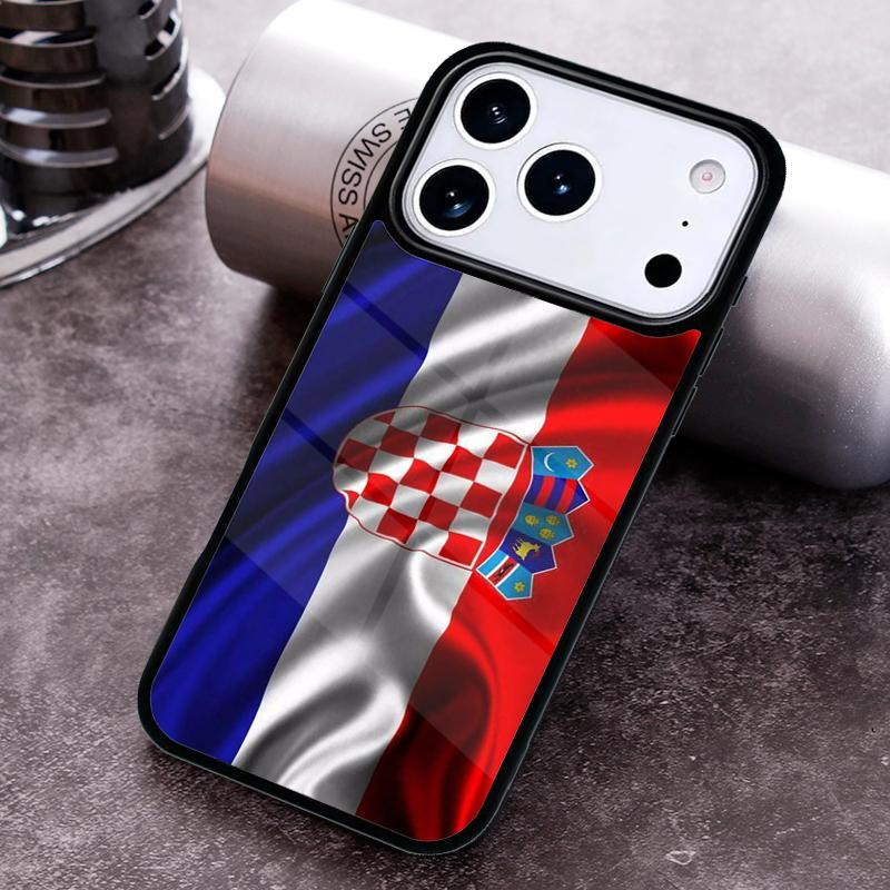 Croatia Flag Print Phone Case For iPhone 17 16 15 14 13 12 11 Pro Max Plus 17Air Soft Silicone Cover