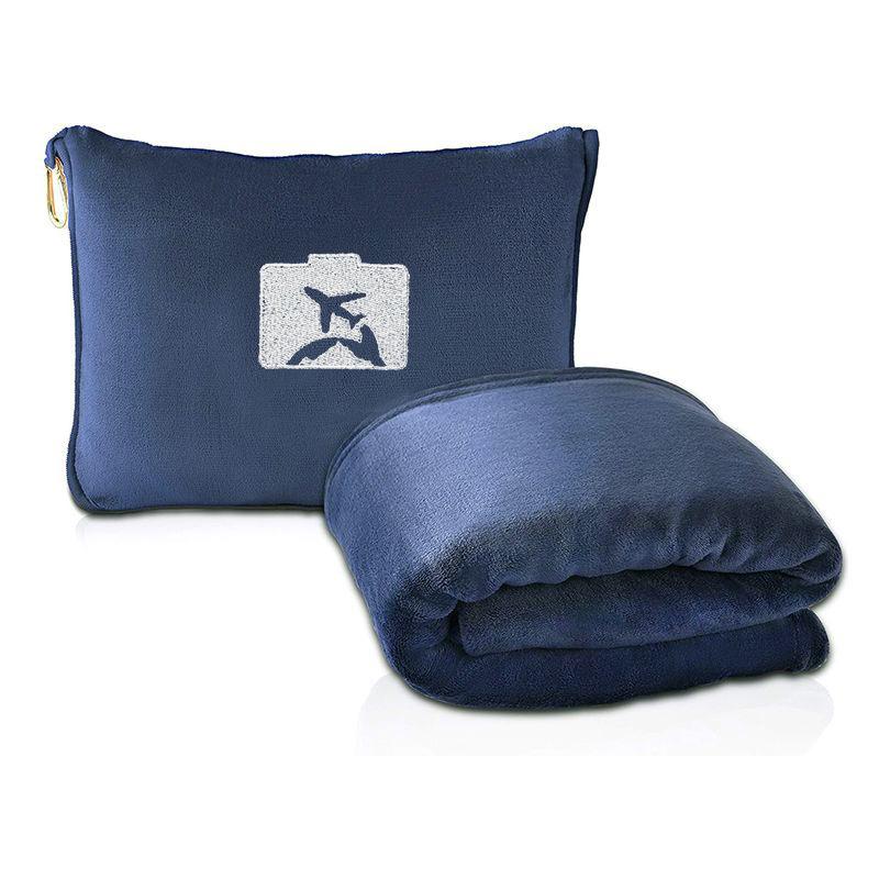 

Горячая Распродажа Дорожный плед 2-в-1 с функцией подушки - Фланелевый плед для самолета, идеально подходит для весны и осени