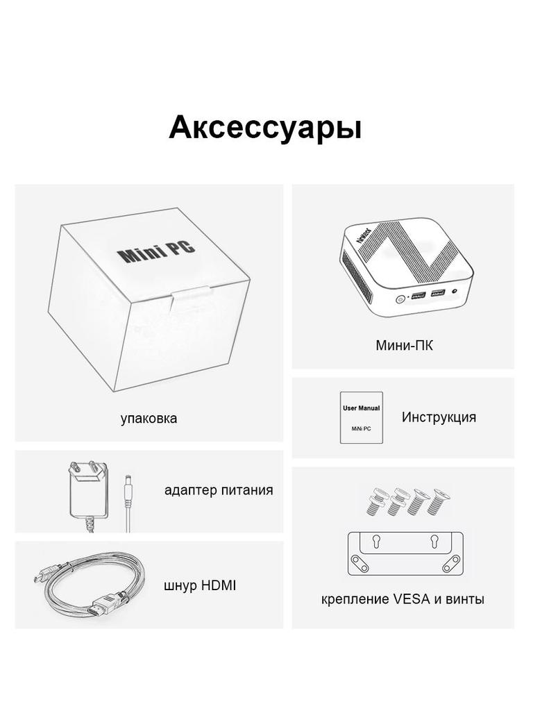 MINIPC Ninkear  MBOX11 16G+512G SSD  Intel Processor N150 Intel Graphics Windows 11
