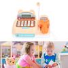 Children Play Cash Register Toy Fun Supermarket Checkout Toy with Microphone Sounds for Boys Girls Toddlers