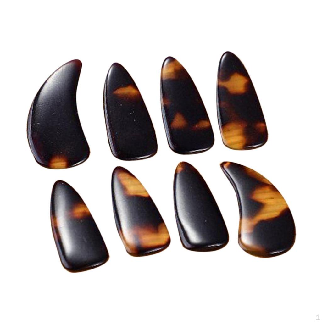 8 Pieces Children Guzheng Finger Picks Protectors Reusable Comfortable Professional
