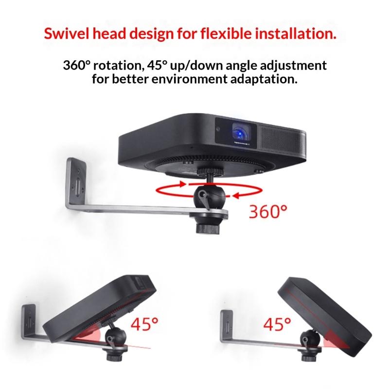 Strong Steel Projectors Wall Mount Brackets Adjustable Easy Installation Saving Space for Multiple Angles Positioning