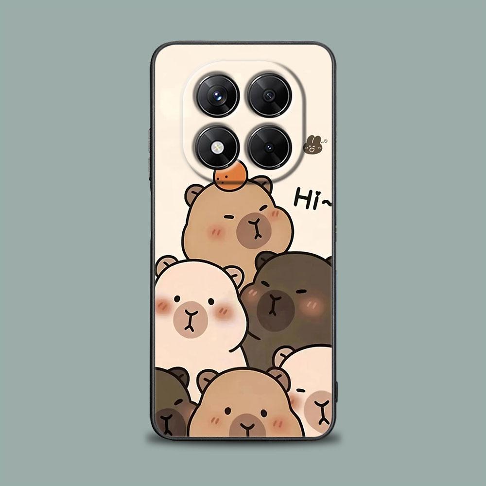 Phone Case for Xiaomi Redmi 15C 14C 12C 13C 4G Redmi Note 15 14 13 12 11 10 Pro Plus 5G 12S Silicone Soft Cover Capybara Cute