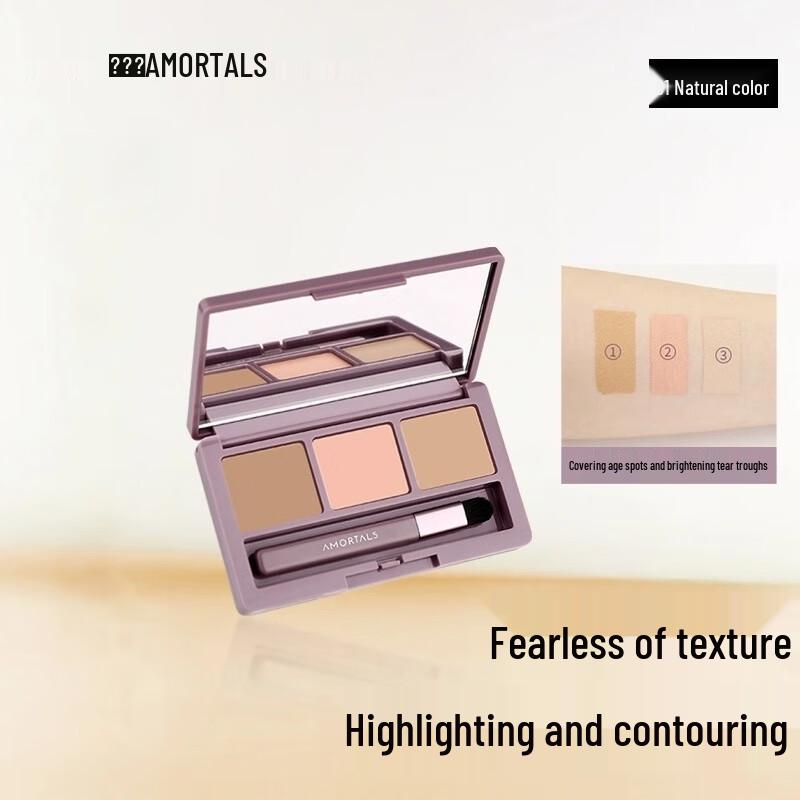 

AMORTALS Трехцветная палитра консилеров