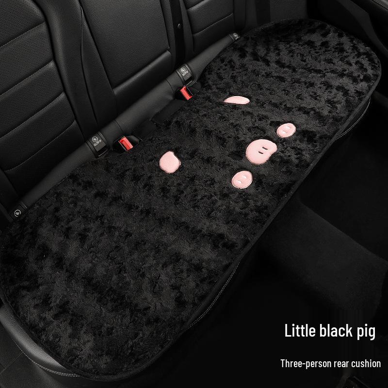 Car Seat Cushion - Thick Plush Winter Rear Seat Cover, Warm & Cute Design