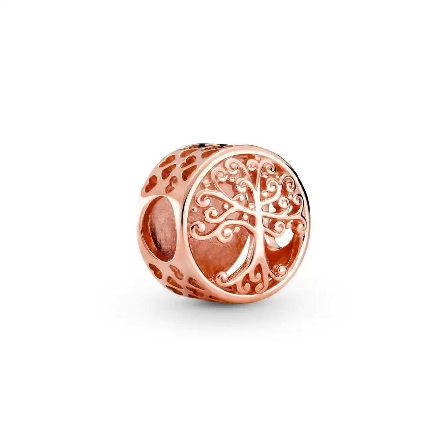 Miniso Sparking Rose Gold Plated Charm Bead Charms Dangle Authentic Compatible With copper Bracelets Necklaces Bead Ideal For Diy Jewellery Women Gift
