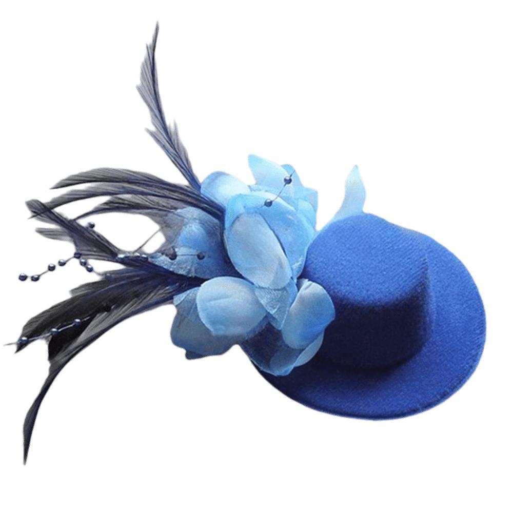 13cm Barn Fascinatorer Hattar Fjädrar Te-fest Hårnålar Mode Huvudbonader Hattar Fest