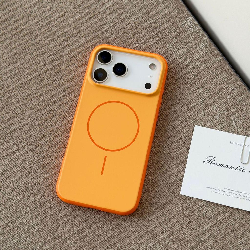 Kompatibles iPhone 17 Pro Max Color-Block Magnetisches Case, Apple 16 Hautgefühl, Sturzfest, Weiche Kante Schutzhülle