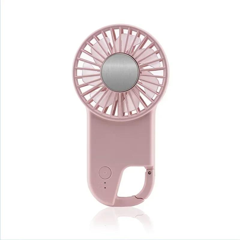 

Portable Handheld Fan Personal Ventilator Usb Pocket Hand Fan Rechargeable Small Camping Outdoor Travel Office Electric Fans 6.3 inches рожевий