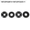 2pcs/kit M14+2pcs/kit 5/8-11 Flange Nut 2x/kit M14+2x/kit 5/8-11