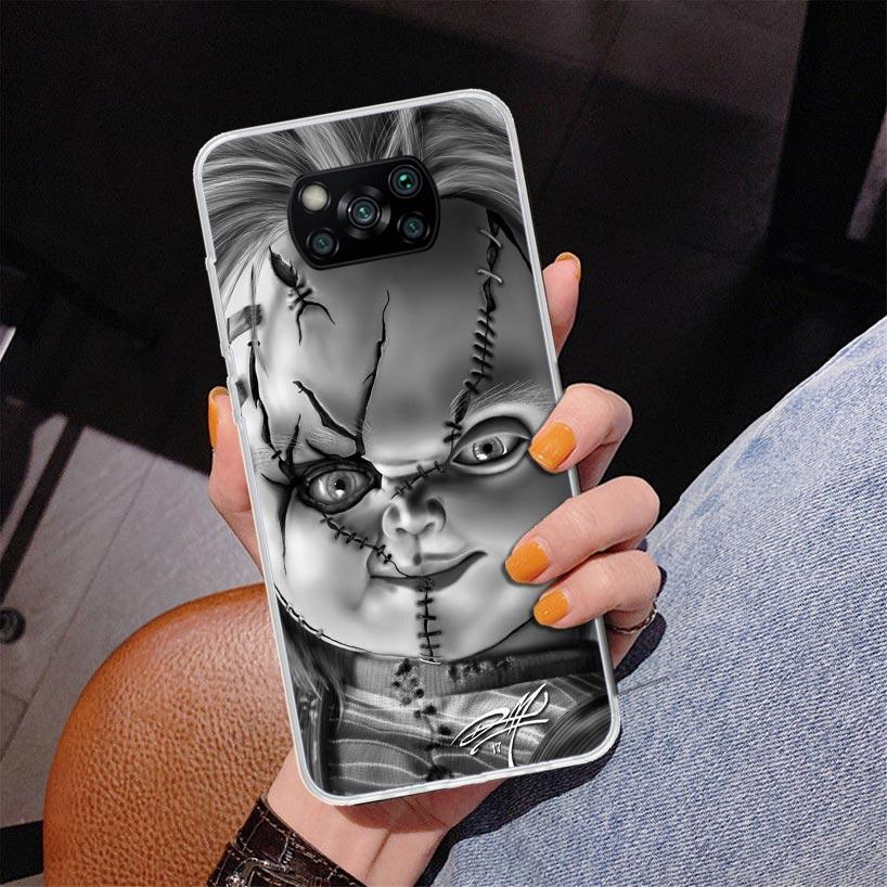 

Chucky Doll Horror Movie Phnoe Case for Xiaomi Poco X5 X6 X7 Pro X4 Gt F7 Ultra M8 M7 Redmi 15C 15 13C 13 12C 12 Unique Cover Co Xiaomi Poco M7 4G
