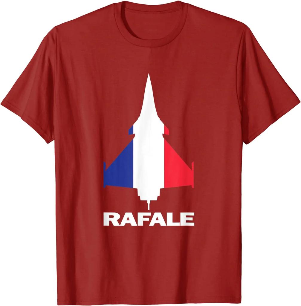 France Aeroplane Dassault Rafale Unisex TShirt Short Sleeve Casual Cotton ONeck Summer Tees Size S3XL