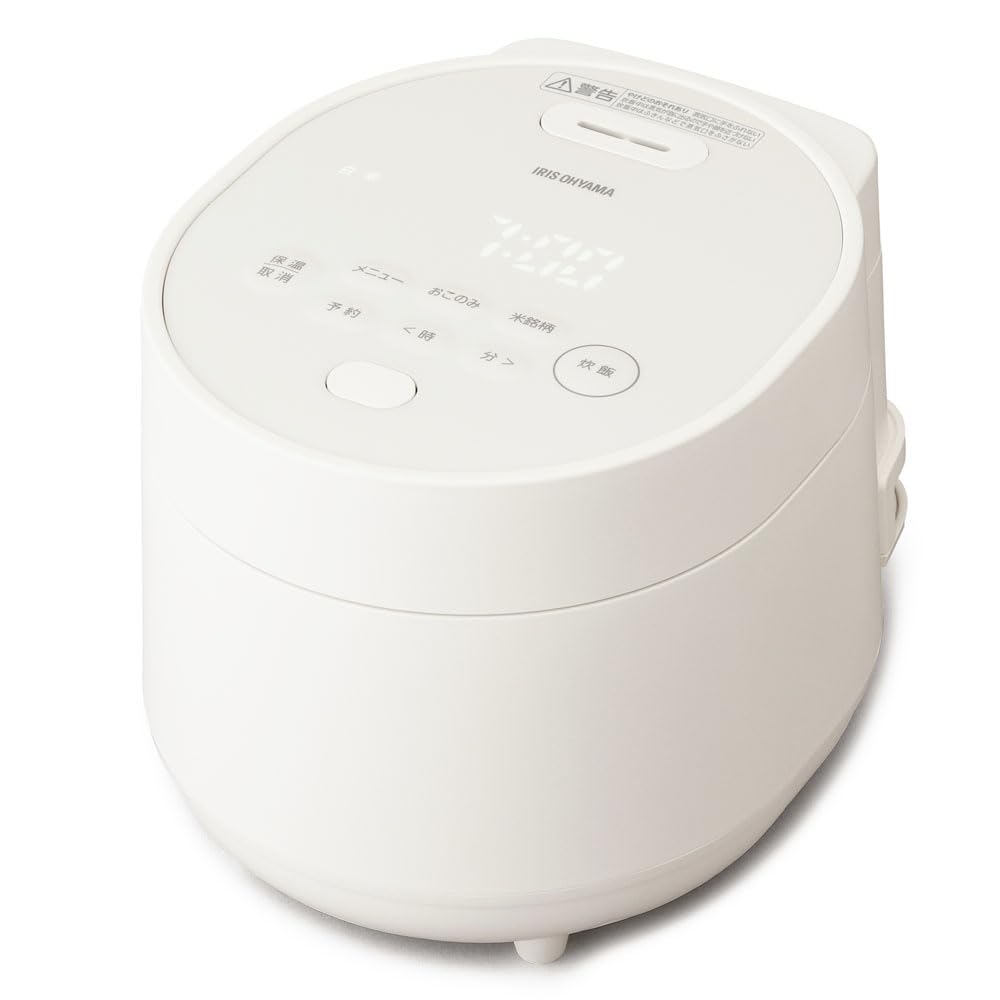 

Iris Ohyama Micon Jar Rice Cooker 3 Cups Компактний стильний рисовий ківш В комплекті Чашка Natural White RC-MGA30-WH