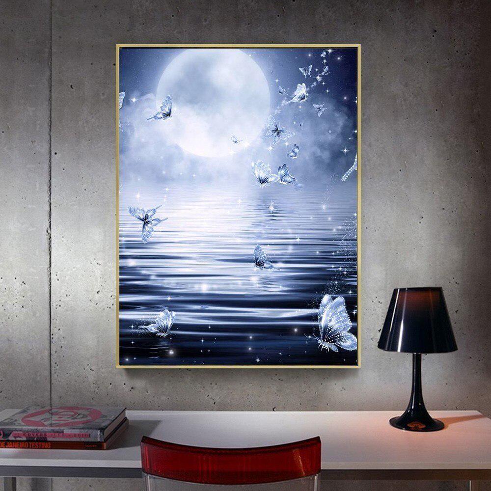 Diamond Painting Butterfly Sea Farmhouse Decor Picture Of Rhinestone 5D Mosaic Diamond Embroidery