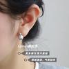 Classic Retro Elegant Pearl Zircon Stud Earrings 925 Silver For Women Jewelry