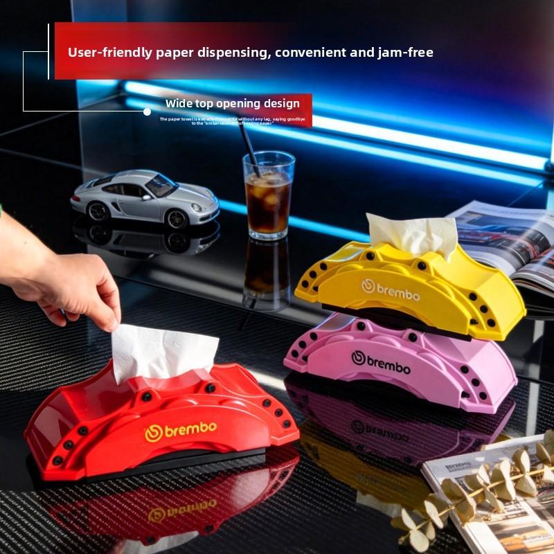 Brembo Brake Caliper Tissue Box Modern Plastic Home Decor For Living Room And Kitchen