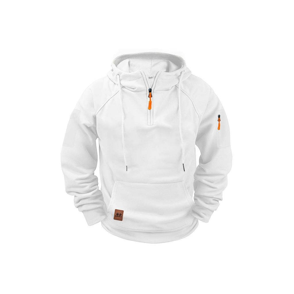 Spring and Autumn Men's Sweater Hoodie Zipper Multi-pocket Pullover Sports Casual Sweater