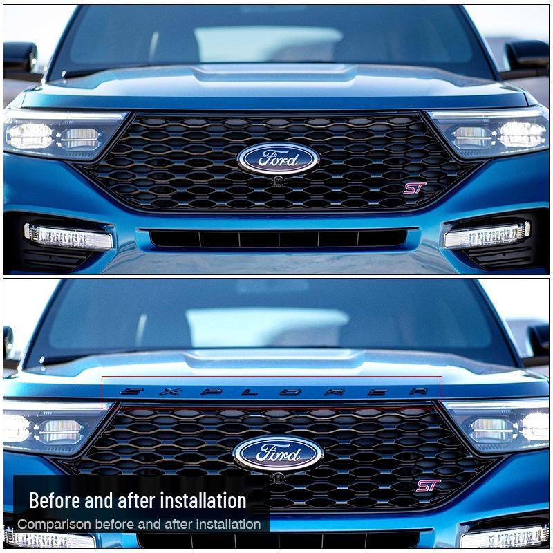 Ford Explorer Hood Emblem Letter Sticker for Front Body Decoration
