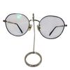 Used FURLA Glasses Titanium Smoky Blue Round Crown Panto
