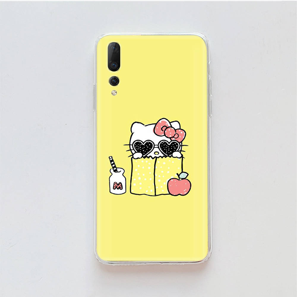 Transparent Case for Samsung A04 A14 A23 M33 M53 Realme 10 9 C35 C55 VIVO X80 Infinix Hot 30 Note 11 Tecno Spark 8P Pro L-12 Hello Kitty