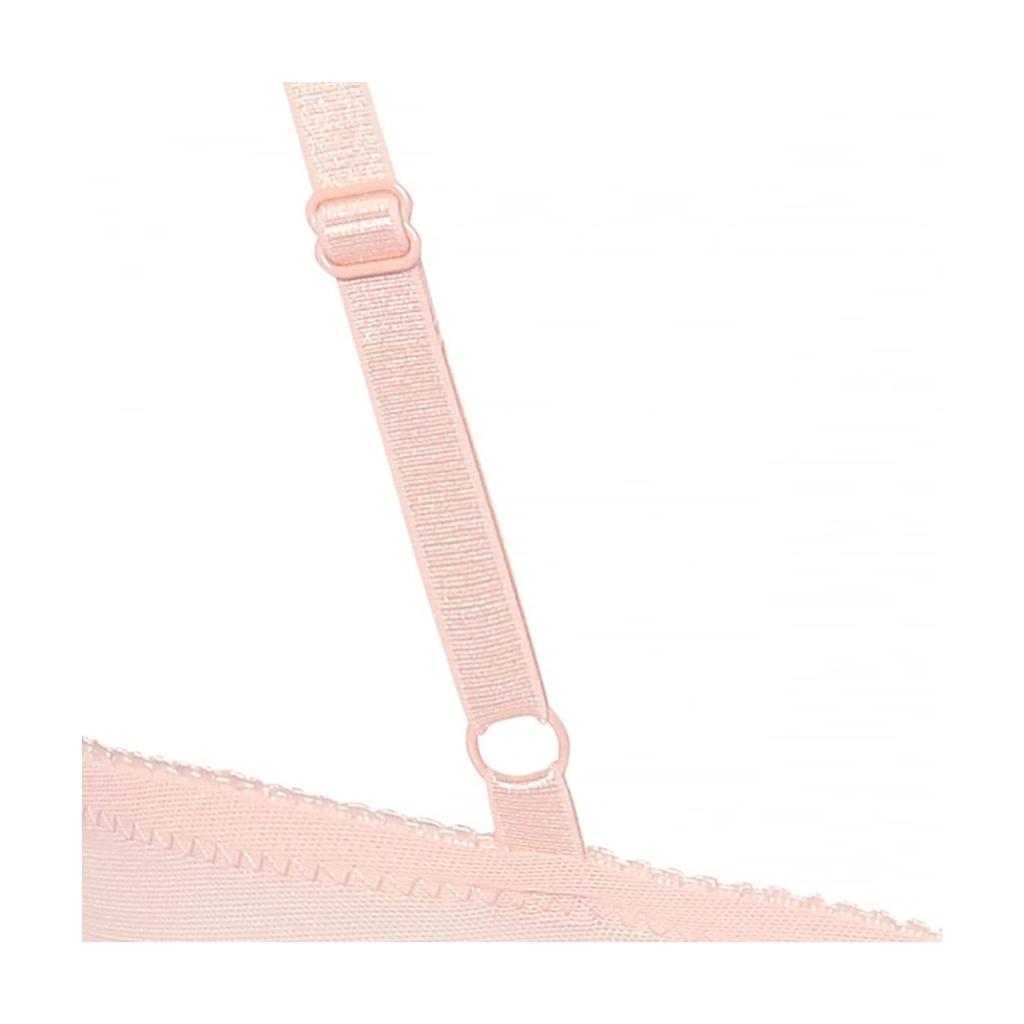 AMOSTYLE BY Triumph Entry Collection Cup Bra Panty Set M019 E70M 3/4 Bra, Cleavage-Enhancing & (Tender Flower), Women's, (Pink),