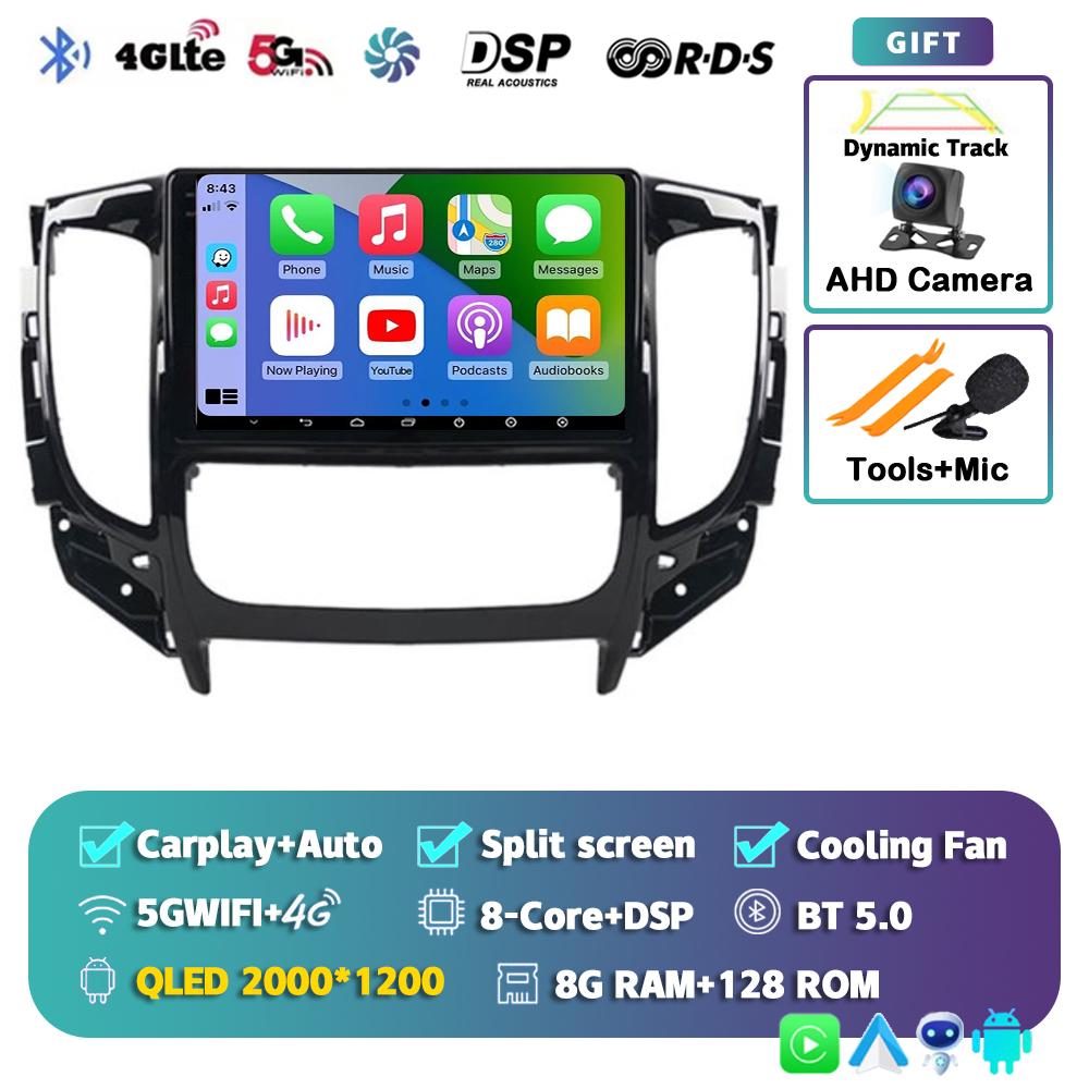 Android 14 Carplay Car Radio For Mitsubishi Pajero Sport 3 L200 5 Triton 3 2015 2016 2017 2018 2019 Multimedia Video Player GPS