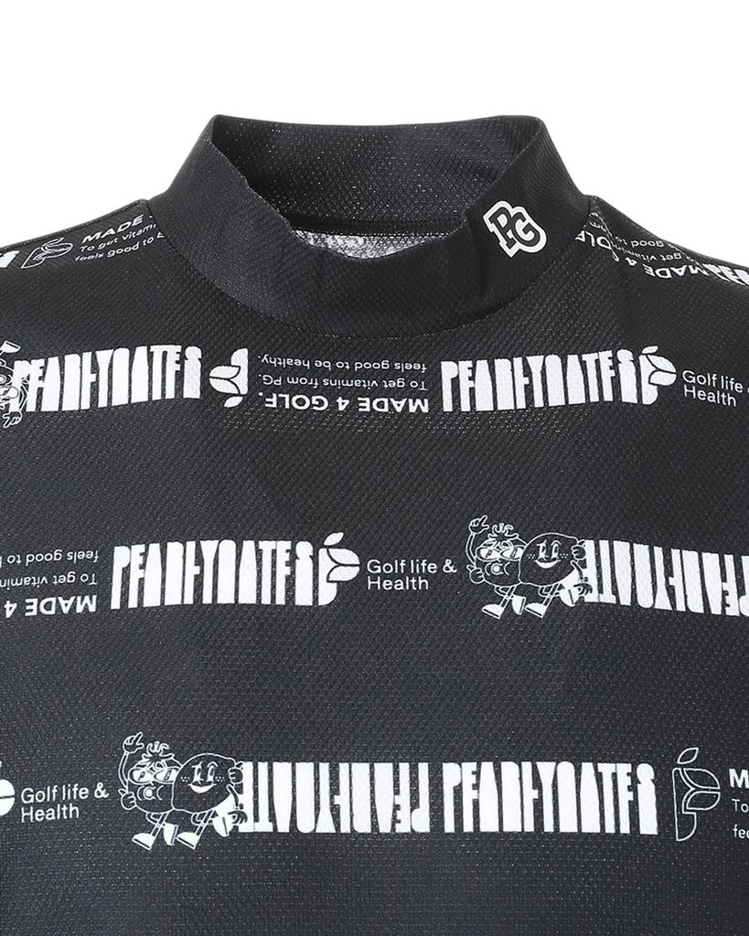 PEARLY GATES Short Sleeve High Neck Shirt Golf Navy Size 4 Men's (Stretch, Moisture-Wicking, Quick-Drying) / / 053-5167505 121_Dark Base, [M]