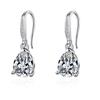 Fine Jewelry 925 Sterling Silver Earrings Inlaid with Zircon Crystal Flower Earrings Charm Jewelry for Women Gift Engagement