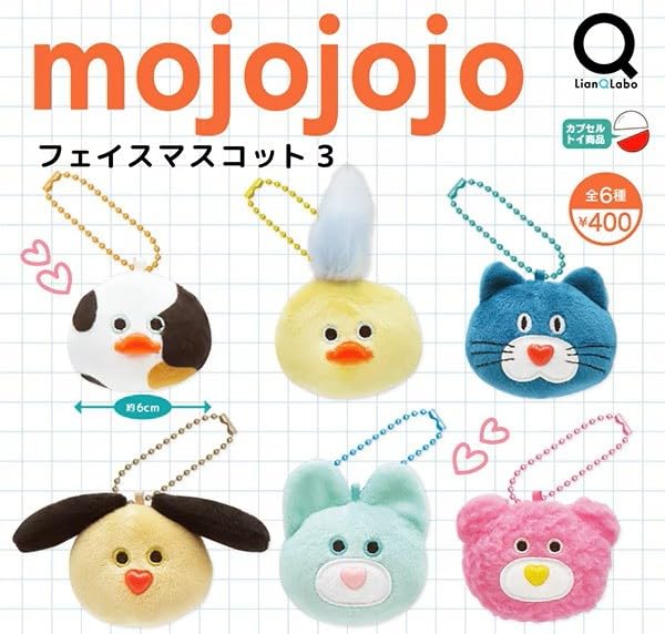 Mojojojo Face Mascot 3 [Complete Set of 6 Types] Gacha