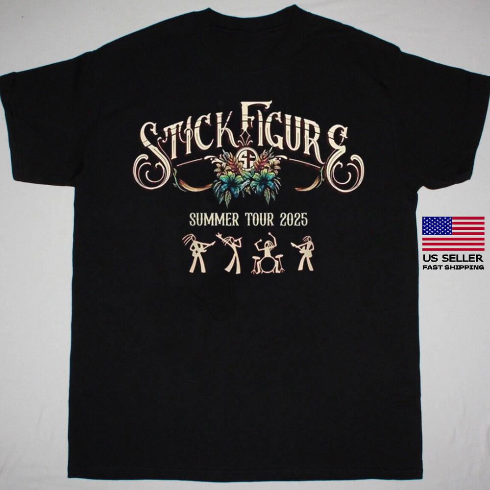 

Hot Sale Stick Figure Band Summer Tour 2025 Logo Black All Size AL768 Unisex T-Shirt XL
