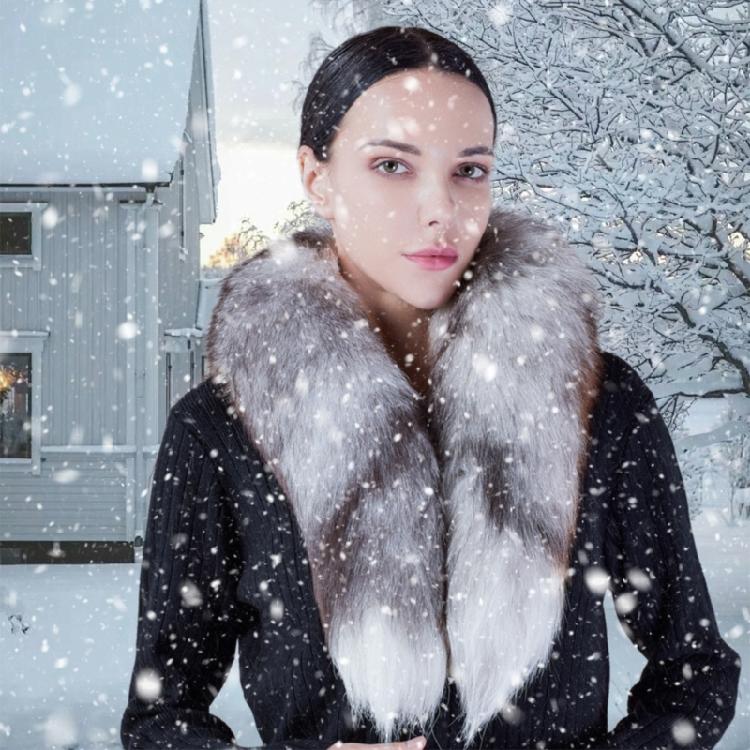 Furry  Furs Scarf Women Soft Thicken Neck Wrap Outdoor Evening Dress Neckscarf Date Scarf Photoshooting Neckwear