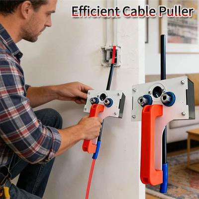 Electrician Wire Pulling Tool Labor-Saving Cable Lead Puller High Efficiency Handheld Cable Threader for Hydroelectric Wiring