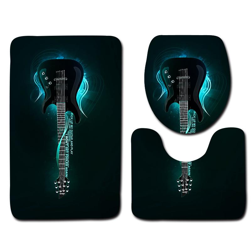 Bathroom Floor Mat Bathroom Mat Toilet Three-Piece Set