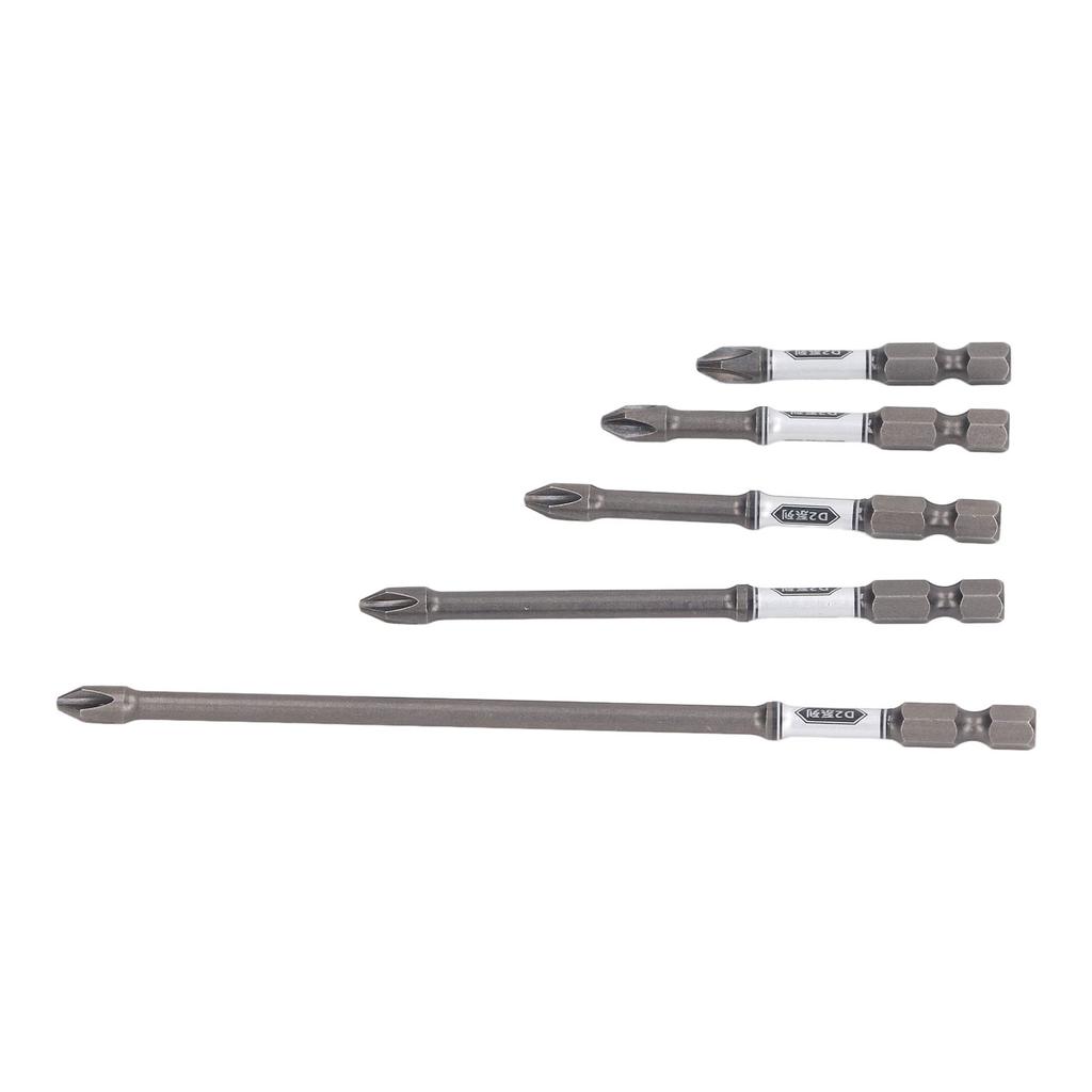 5Pcs Screwdriver Bit S2 Steel Anti Slip Magnetic Screwdriver Long Drill Impact Driver Bit Set
