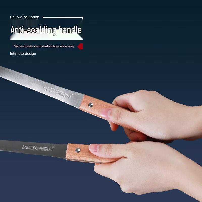 HOCUF 201 Stainless Steel Anti-Scald Wood Handle Kitchen Utensils