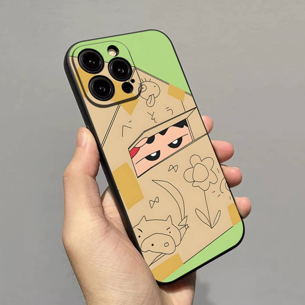 Anime Crayon Shin-Chan Phone Case For Iphone 17 Air 16 15 14 13 12 11 Pro Max 16 15 14 Plus TPU Soft Case