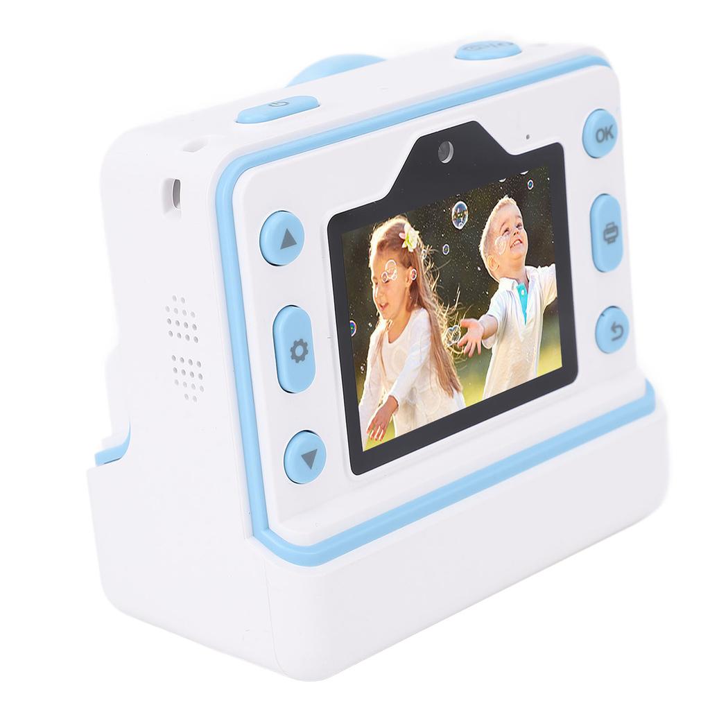 48MP Instant Print Camera with 3 Rolls Print Paper Front Rear Dual Cameras HD Screen Thermal
