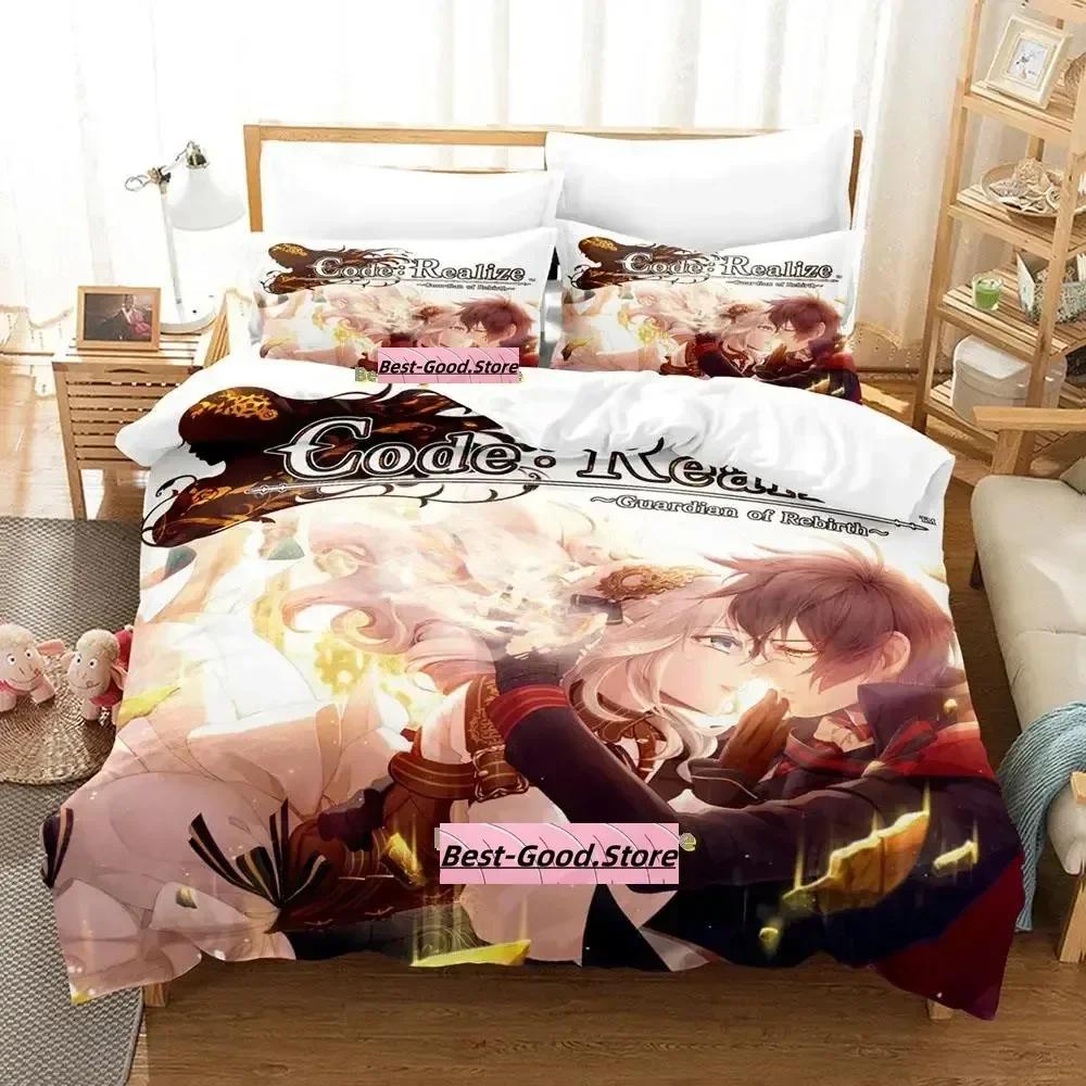 Code Realize Guardian of Rebirth Bettwäsche-Set Druck Mit Kissenbezug Bettdecke Weich Einzel Doppel Queen Super King Größe