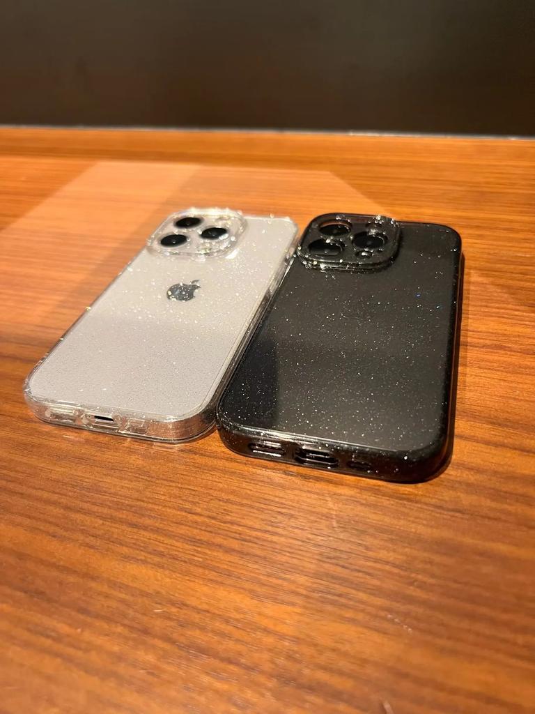 Luxury Bling Glitter Clear Phone Case For iPhone 16 Pro Max 15 14 13 12 11 X XR XS 7 8 Plus SE Soft Transparent Silicone Cover